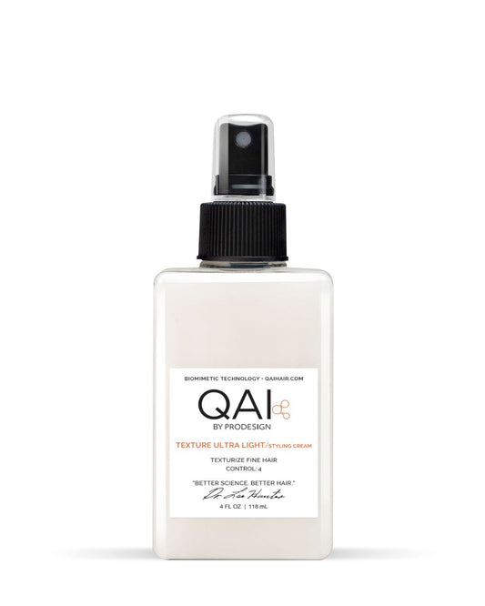 QAI by ProDesign hair product bottle on a white background