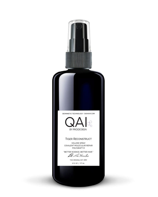 QAI by ProDesign hair care product bottle on a white background